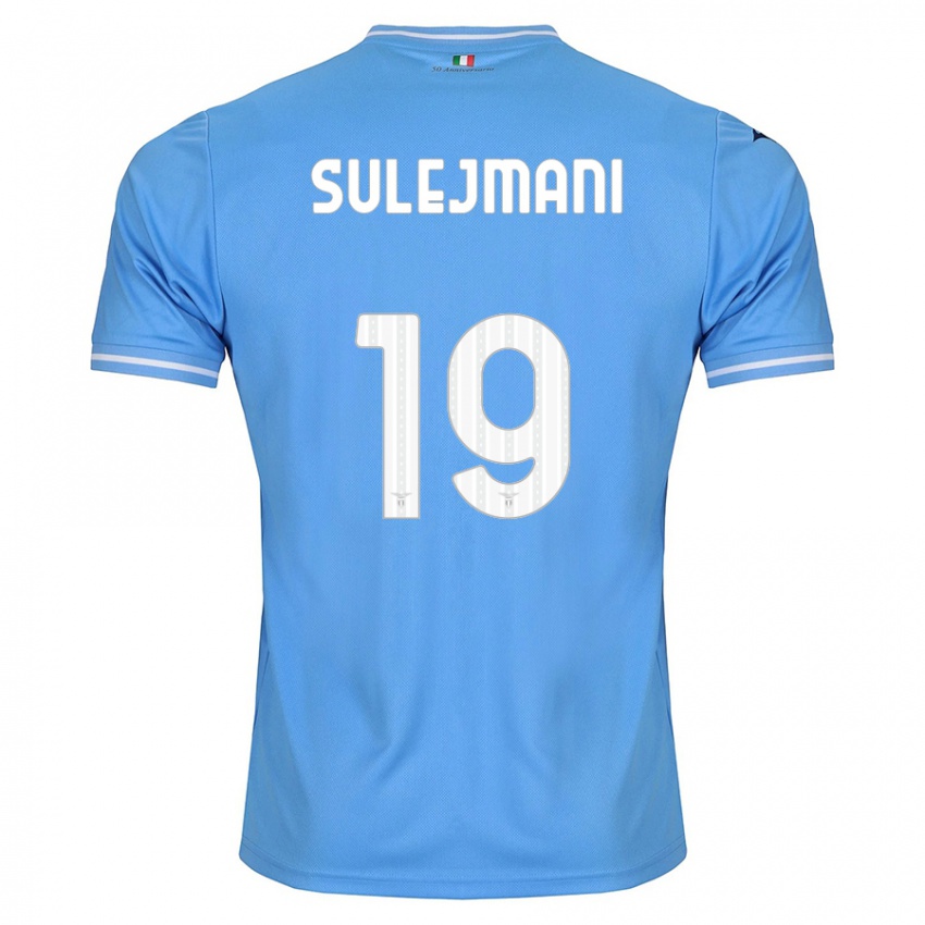 Enfant Maillot Flavio Sulejmani #19 Bleu Tenues Domicile 2023/24 T-Shirt Suisse