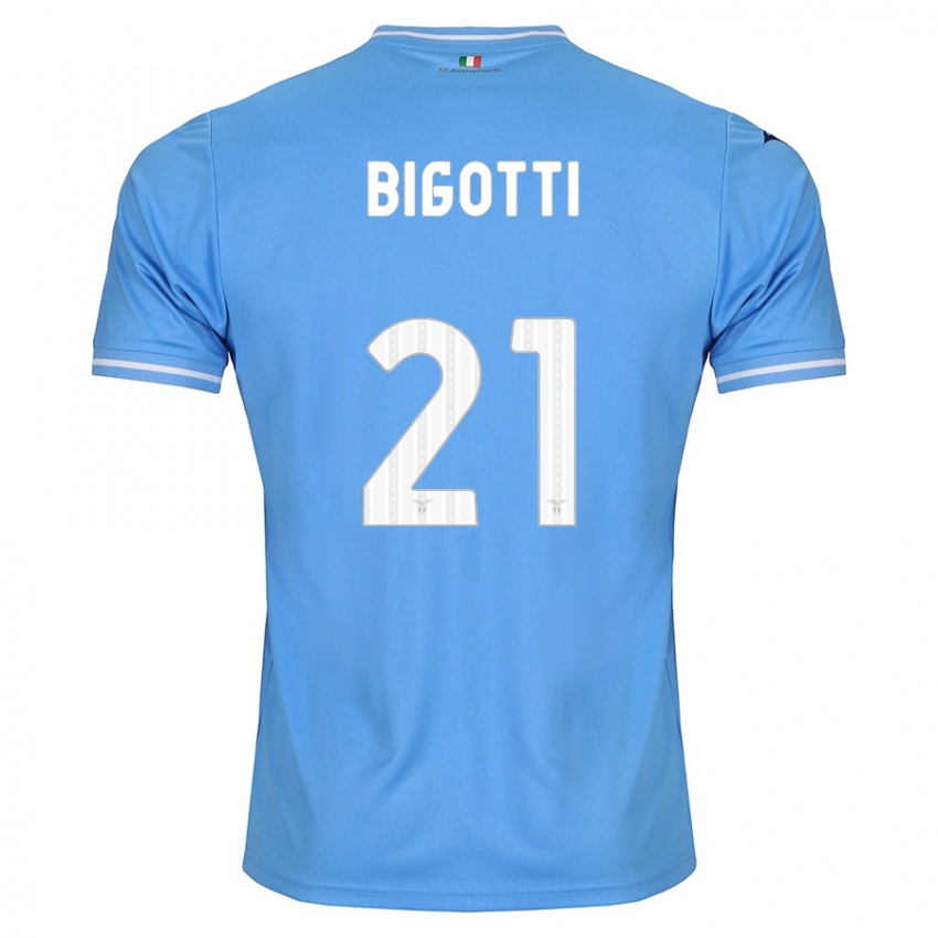 Enfant Maillot Massimo Bigotti #21 Bleu Tenues Domicile 2023/24 T-Shirt Suisse