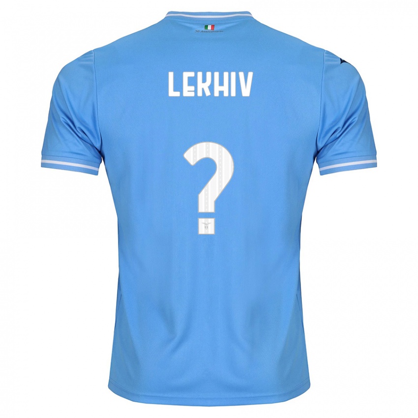 Enfant Maillot Maksym Lekhiv #0 Bleu Tenues Domicile 2023/24 T-Shirt Suisse