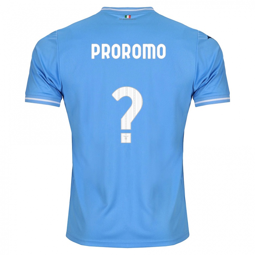 Enfant Maillot Tommaso Proromo #0 Bleu Tenues Domicile 2023/24 T-Shirt Suisse