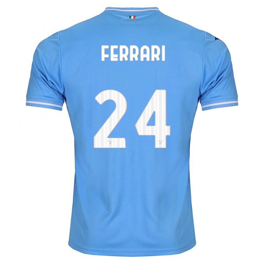 Kinder Lorenzo Ferrari #24 Blau Heimtrikot Trikot 2023/24 T-Shirt Schweiz