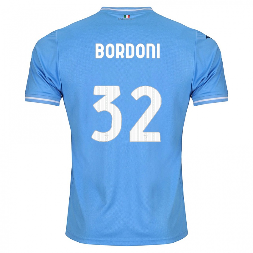 Enfant Maillot Tommaso Bordoni #32 Bleu Tenues Domicile 2023/24 T-Shirt Suisse