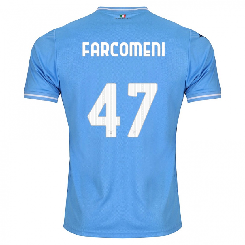 Enfant Maillot Valerio Farcomeni #47 Bleu Tenues Domicile 2023/24 T-Shirt Suisse