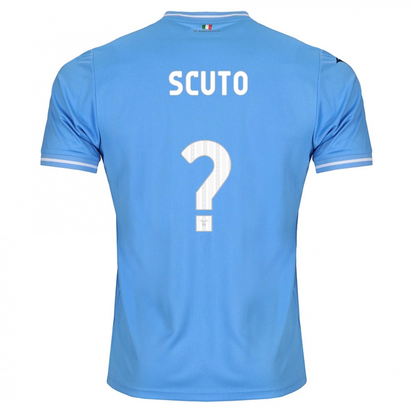 Enfant Maillot Leonardo Scuto #0 Bleu Tenues Domicile 2023/24 T-Shirt Suisse