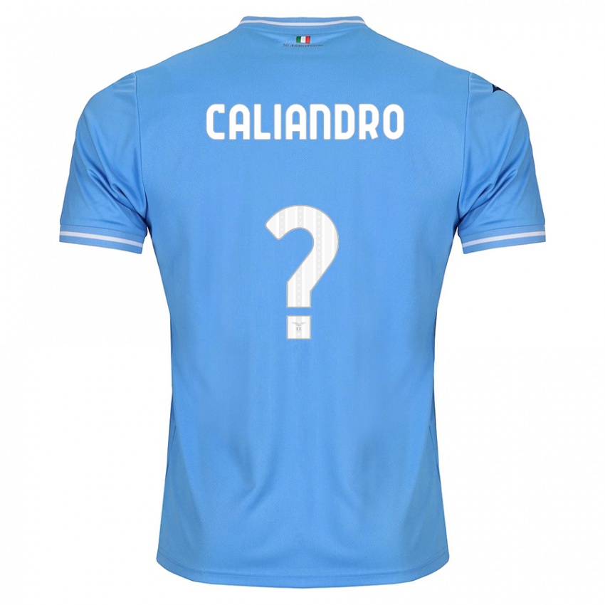 Enfant Maillot Stanislao Caliandro #0 Bleu Tenues Domicile 2023/24 T-Shirt Suisse