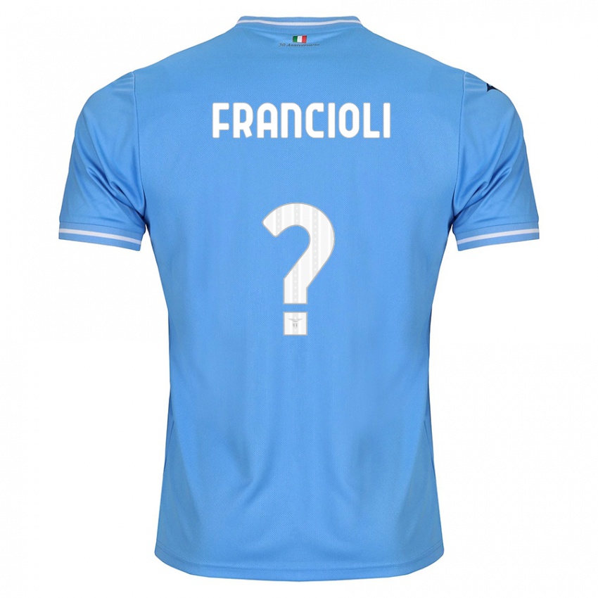 Kinder Diego Francioli #0 Blau Heimtrikot Trikot 2023/24 T-Shirt Schweiz