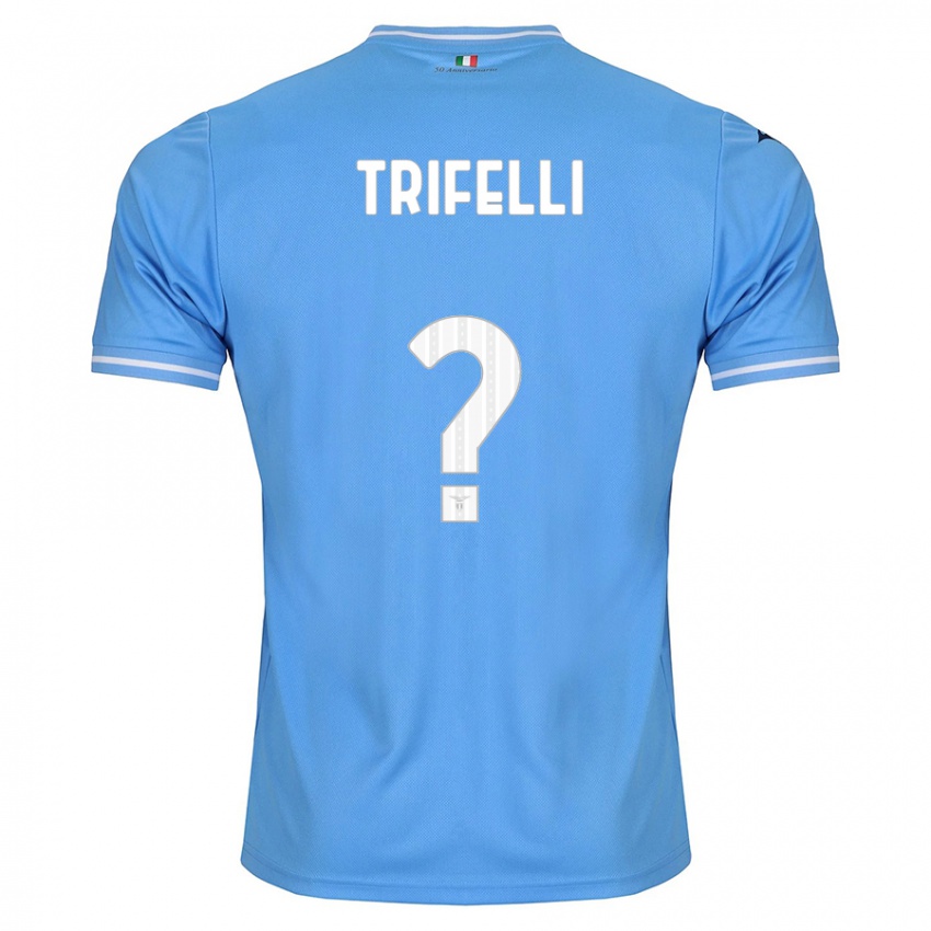 Enfant Maillot Cristiano Trifelli #0 Bleu Tenues Domicile 2023/24 T-Shirt Suisse