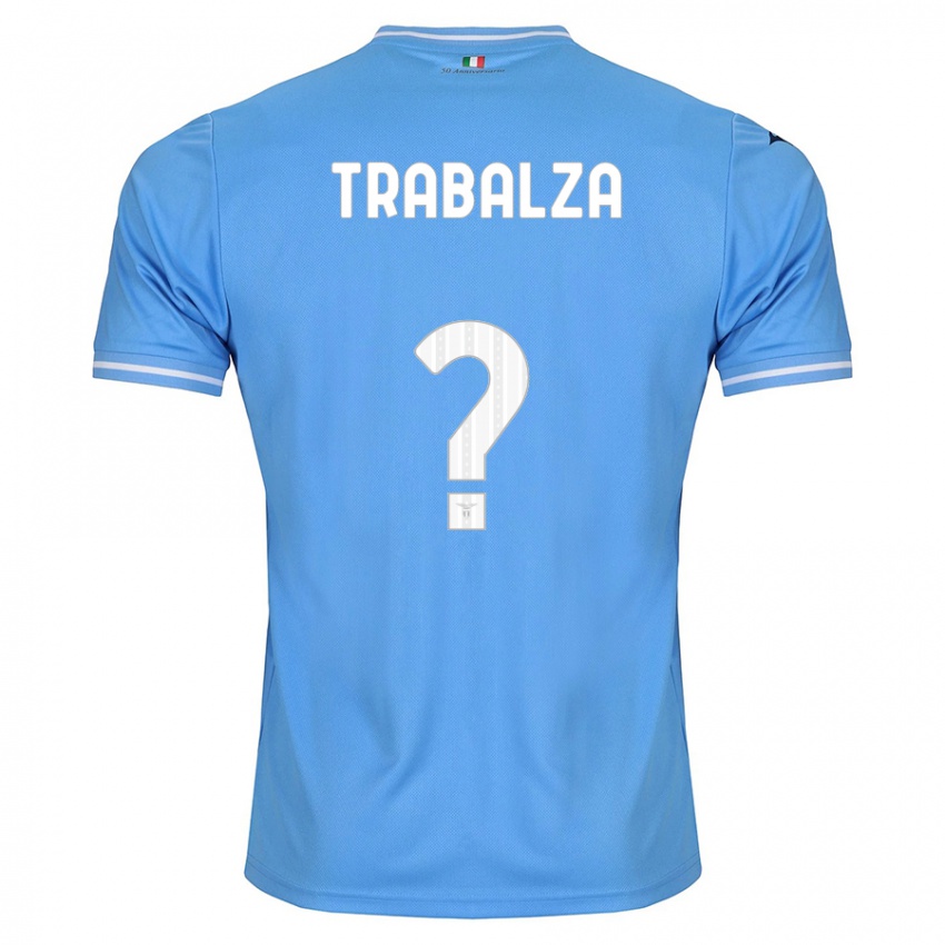 Enfant Maillot Alessandro Trabalza #0 Bleu Tenues Domicile 2023/24 T-Shirt Suisse