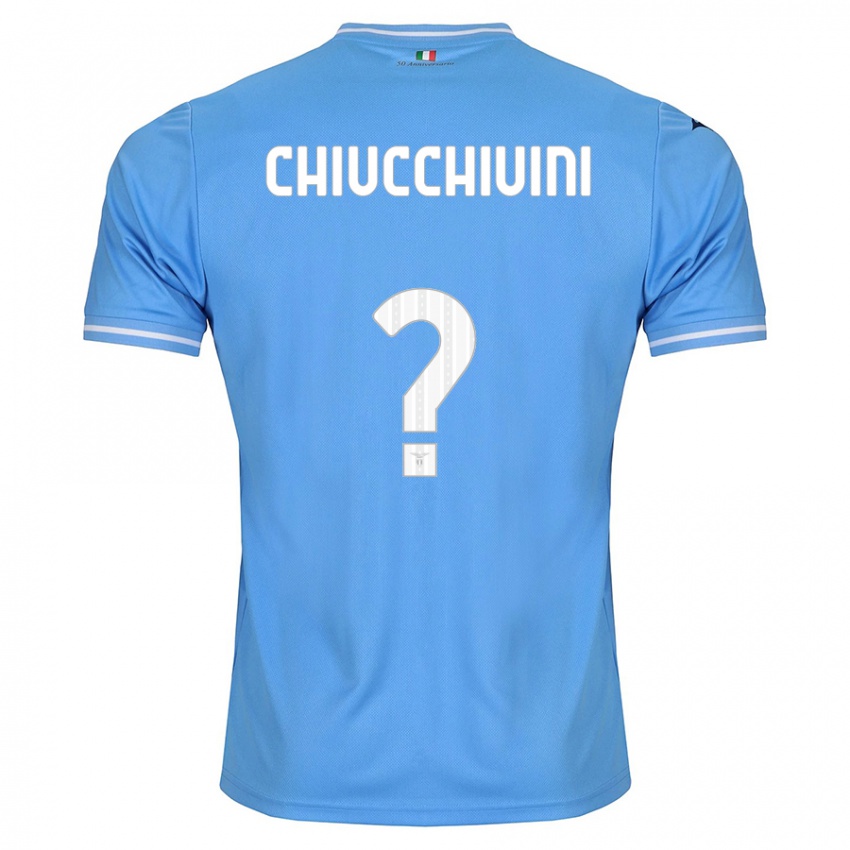 Enfant Maillot Lorenzo Chiucchiuini #0 Bleu Tenues Domicile 2023/24 T-Shirt Suisse