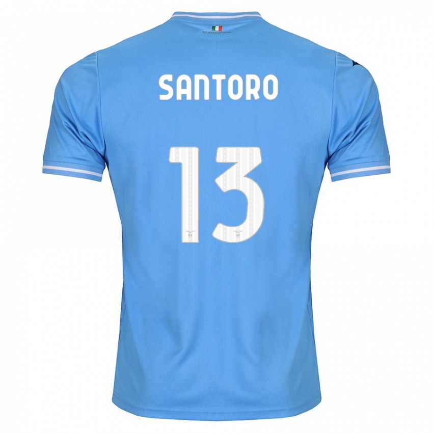 Enfant Maillot Martina Santoro #13 Bleu Tenues Domicile 2023/24 T-Shirt Suisse