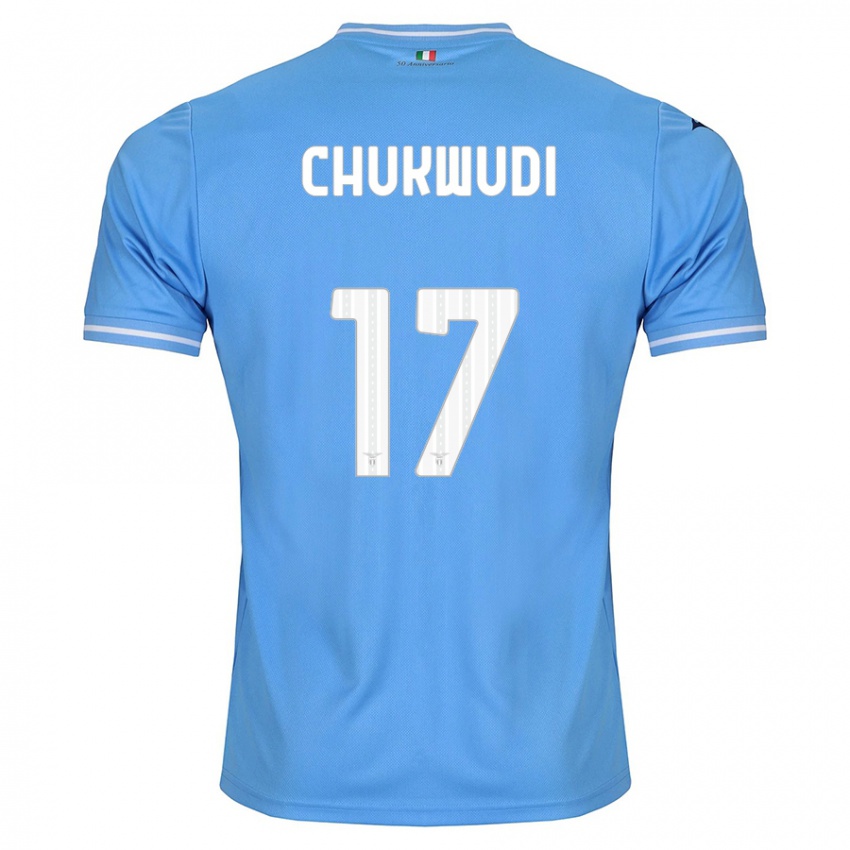 Enfant Maillot Ogonna Franca Chukwudi #17 Bleu Tenues Domicile 2023/24 T-Shirt Suisse