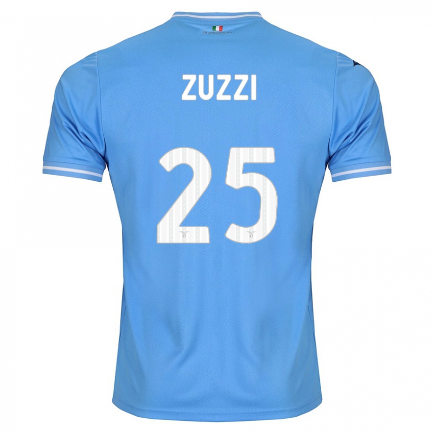 Enfant Maillot Giorgia Zuzzi #25 Bleu Tenues Domicile 2023/24 T-Shirt Suisse