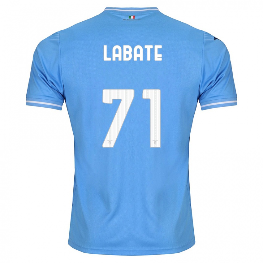 Enfant Maillot Camilla Labate #71 Bleu Tenues Domicile 2023/24 T-Shirt Suisse