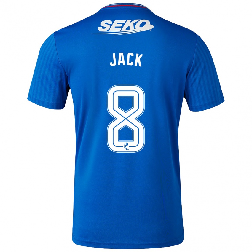 Enfant Maillot Ryan Jack #8 Bleu Tenues Domicile 2023/24 T-Shirt Suisse