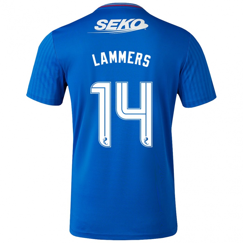 Kinder Sam Lammers #14 Blau Heimtrikot Trikot 2023/24 T-Shirt Schweiz
