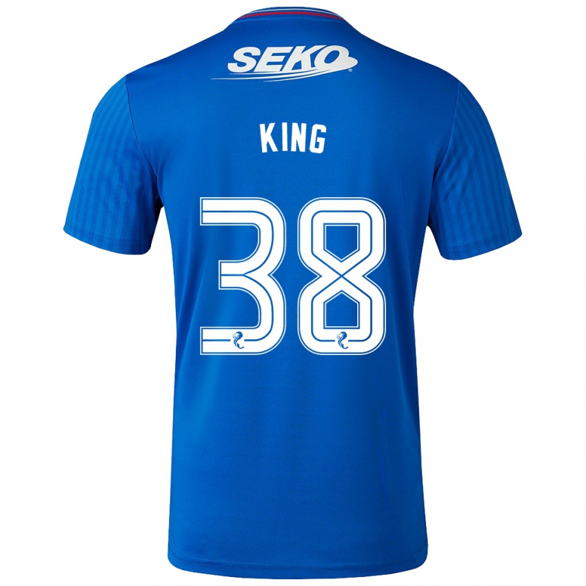 Kinder Leon King #38 Blau Heimtrikot Trikot 2023/24 T-Shirt Schweiz