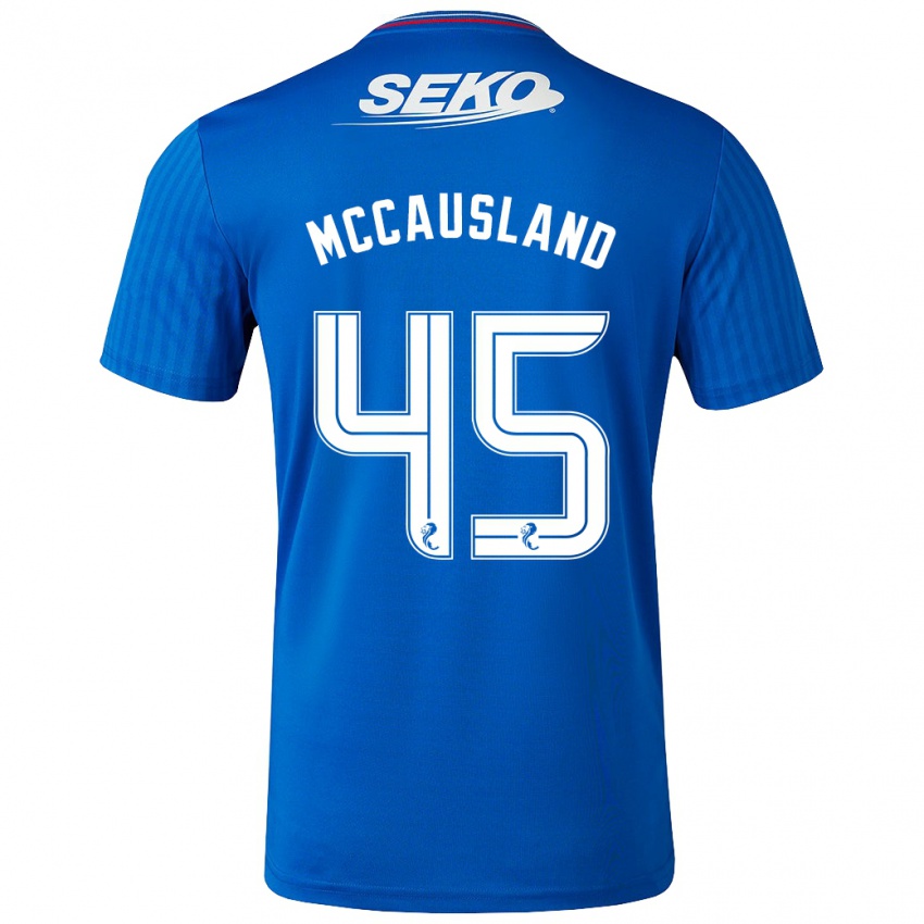 Enfant Maillot Ross Mccausland #45 Bleu Tenues Domicile 2023/24 T-Shirt Suisse