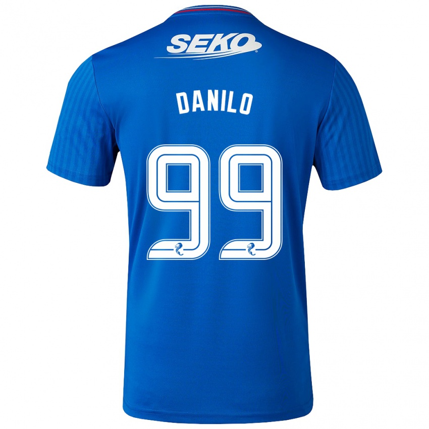 Enfant Maillot Danilo #99 Bleu Tenues Domicile 2023/24 T-Shirt Suisse