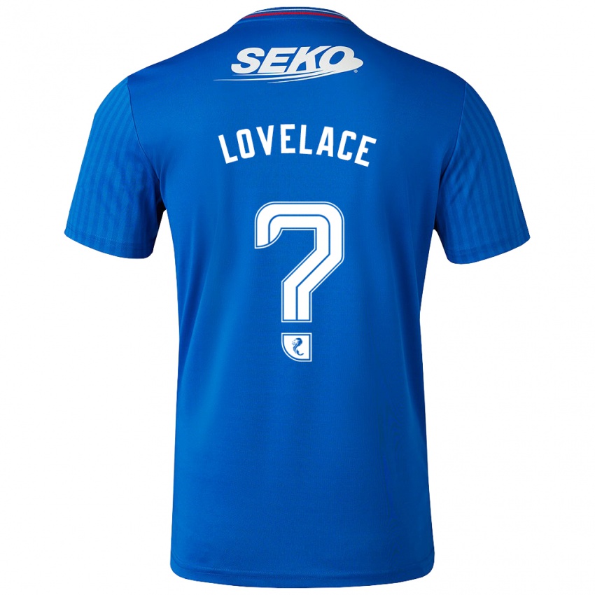 Enfant Maillot Zak Lovelace #0 Bleu Tenues Domicile 2023/24 T-Shirt Suisse