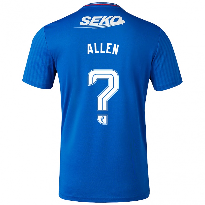 Enfant Maillot Greig Allen #0 Bleu Tenues Domicile 2023/24 T-Shirt Suisse