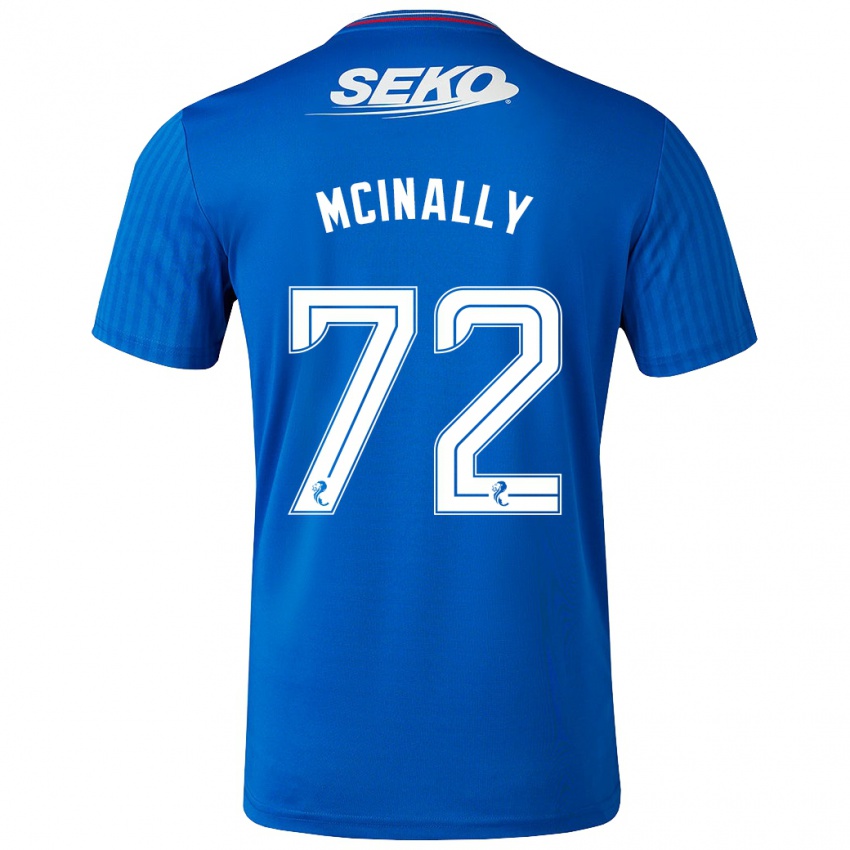 Kinder Darren Mcinally #72 Blau Heimtrikot Trikot 2023/24 T-Shirt Schweiz