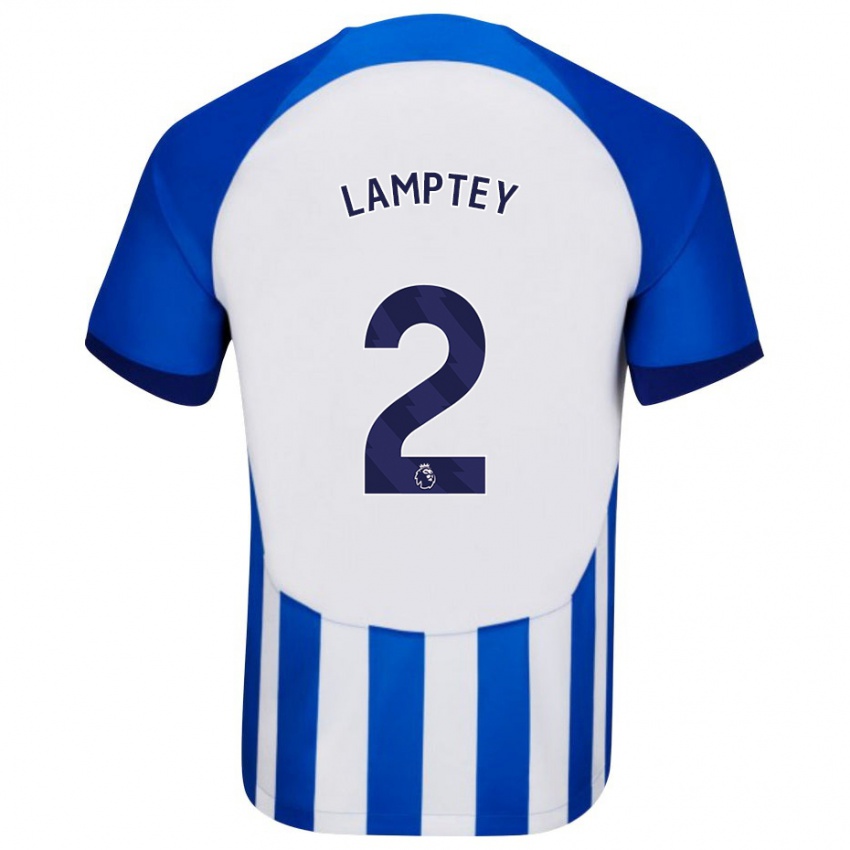 Enfant Maillot Tariq Lamptey #2 Bleu Tenues Domicile 2023/24 T-Shirt Suisse