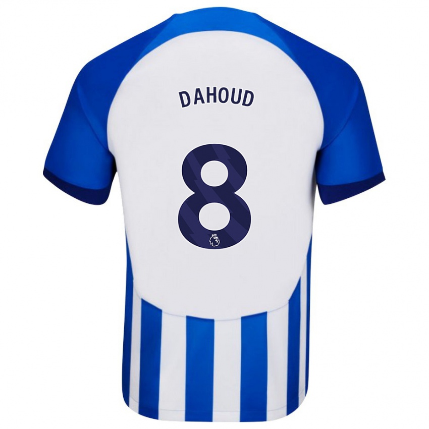 Enfant Maillot Mahmoud Dahoud #8 Bleu Tenues Domicile 2023/24 T-Shirt Suisse