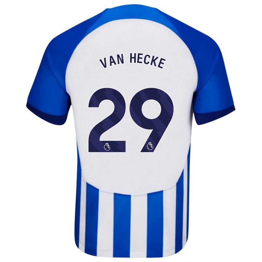 Enfant Maillot Jan Paul Van Hecke #29 Bleu Tenues Domicile 2023/24 T-Shirt Suisse
