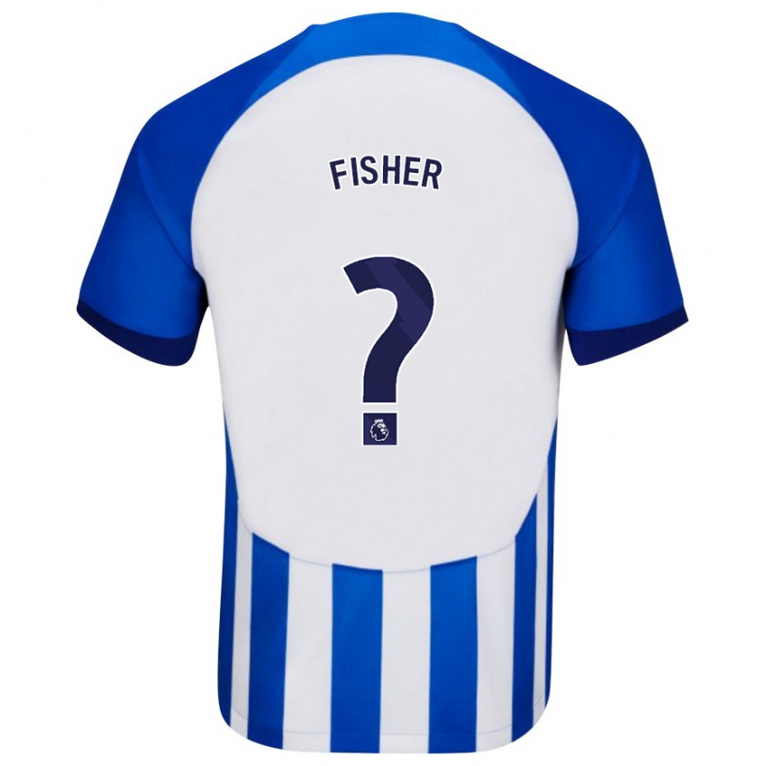 Enfant Maillot Hugo Fisher #0 Bleu Tenues Domicile 2023/24 T-Shirt Suisse