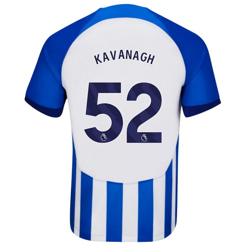 Enfant Maillot Leigh Kavanagh #52 Bleu Tenues Domicile 2023/24 T-Shirt Suisse