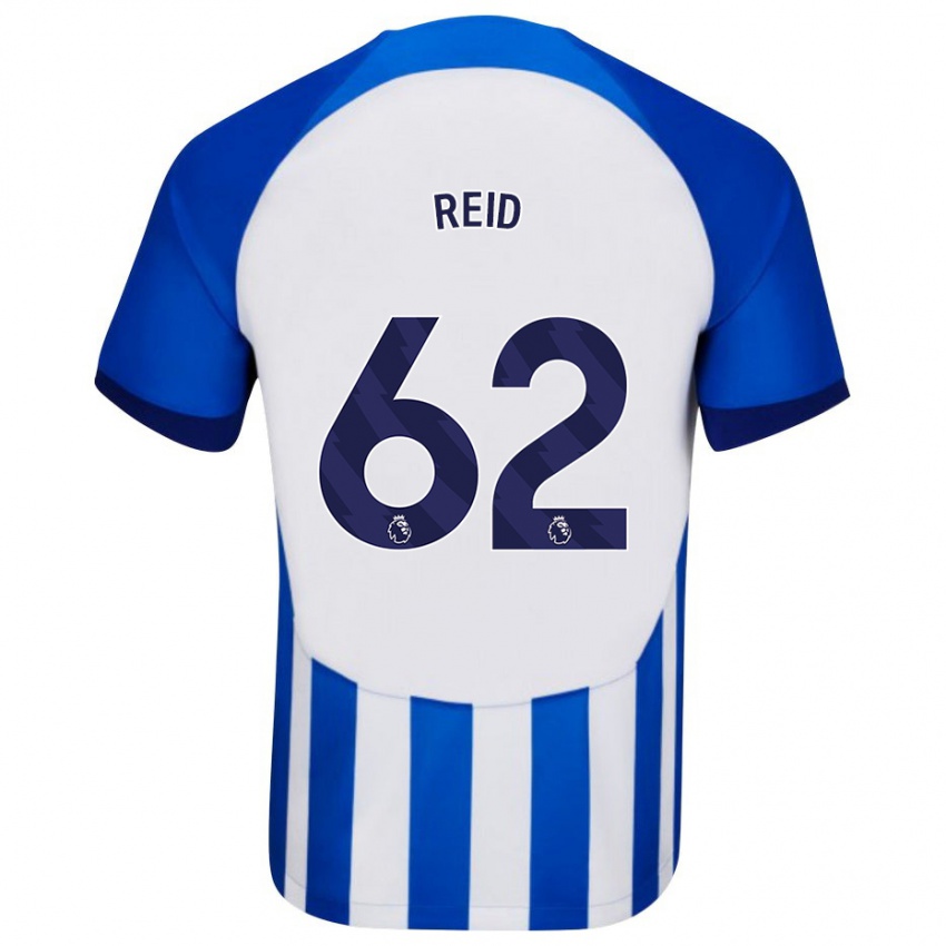 Enfant Maillot Tommy Reid #62 Bleu Tenues Domicile 2023/24 T-Shirt Suisse