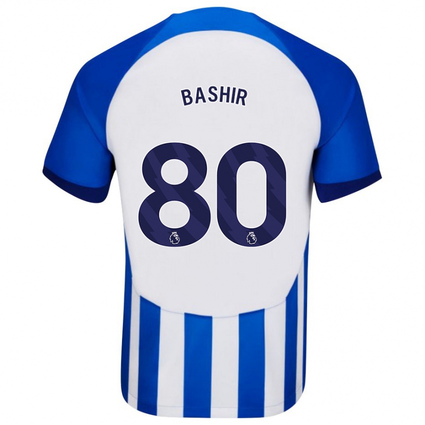 Enfant Maillot Sahil Bashir #80 Bleu Tenues Domicile 2023/24 T-Shirt Suisse