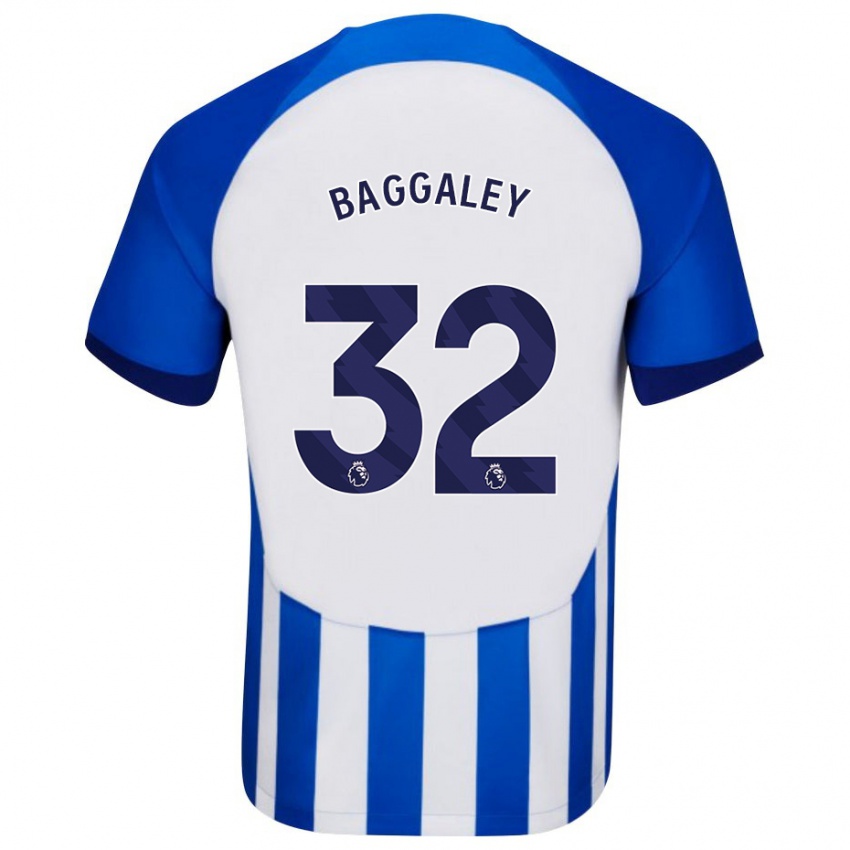 Enfant Maillot Sophie Baggaley #32 Bleu Tenues Domicile 2023/24 T-Shirt Suisse