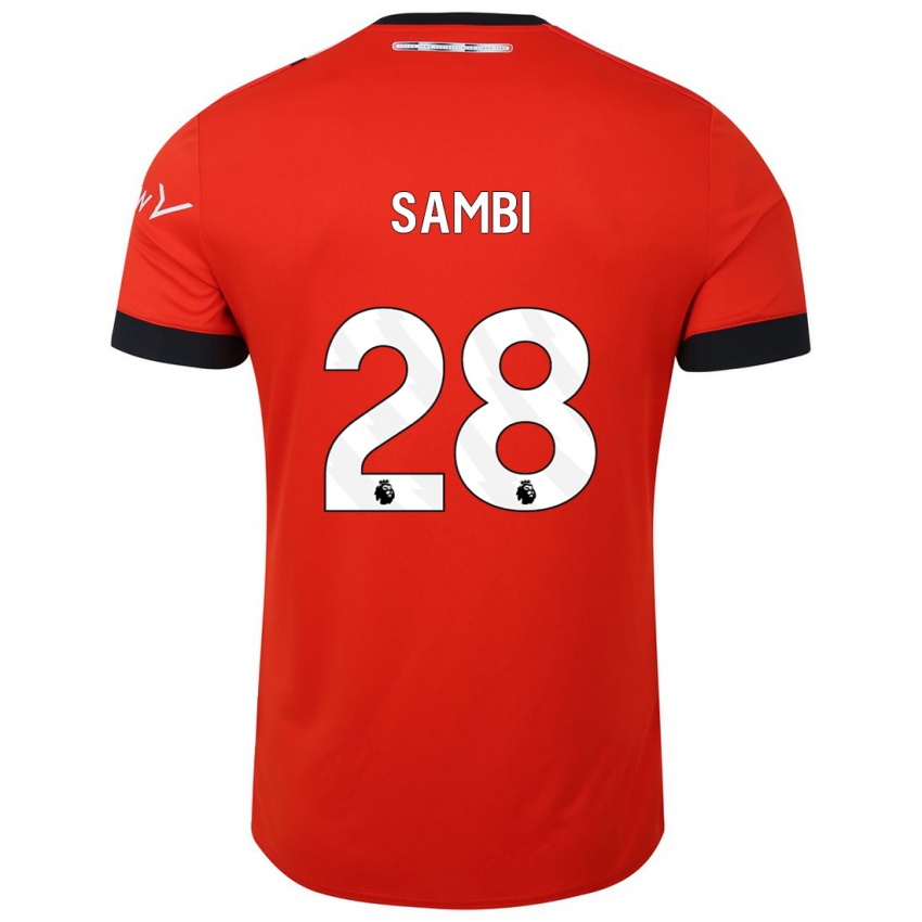 Enfant Maillot Albert Sambi Lokonga #28 Rouge Tenues Domicile 2023/24 T-Shirt Suisse