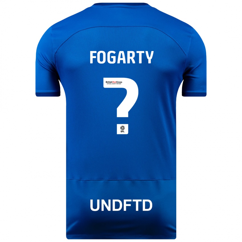 Kinder Tom Fogarty #0 Blau Heimtrikot Trikot 2023/24 T-Shirt Schweiz