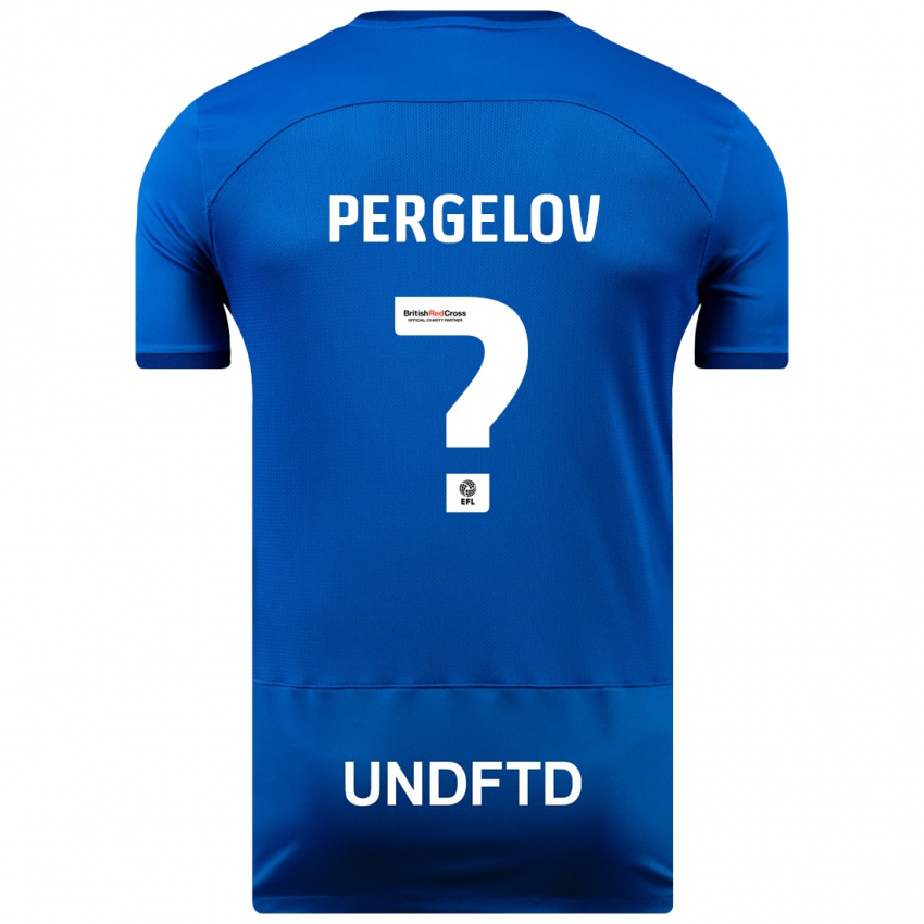 Kinder Stoyan Pergelov #0 Blau Heimtrikot Trikot 2023/24 T-Shirt Schweiz