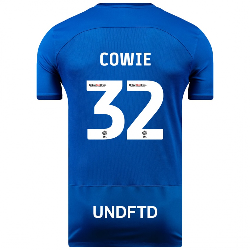 Enfant Maillot Abbie Cowie #32 Bleu Tenues Domicile 2023/24 T-Shirt Suisse