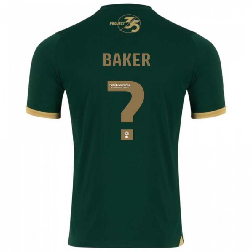 Enfant Maillot Zak Baker #0 Vert Tenues Domicile 2023/24 T-Shirt Suisse