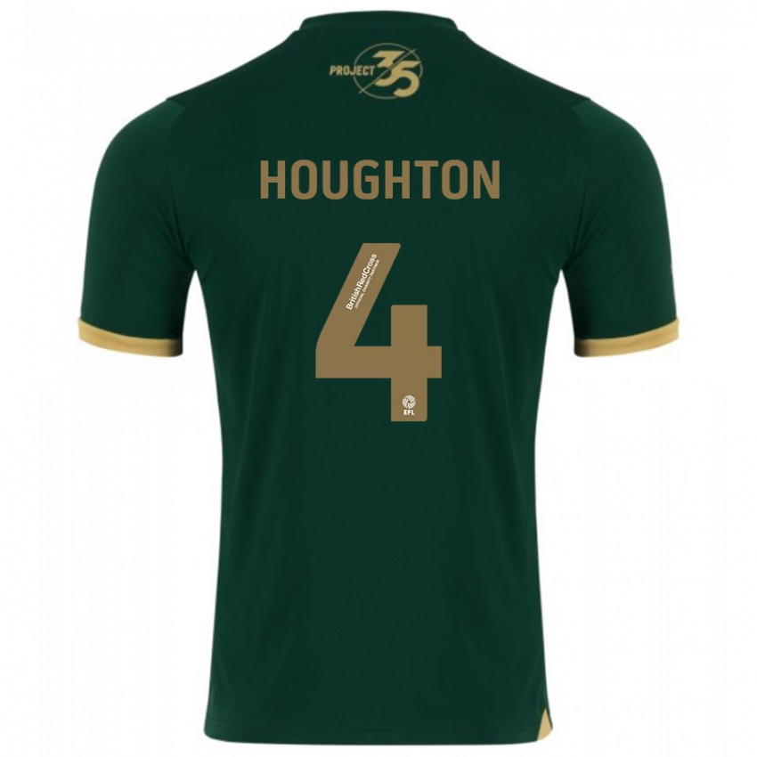 Enfant Maillot Jordan Houghton #4 Vert Tenues Domicile 2023/24 T-Shirt Suisse