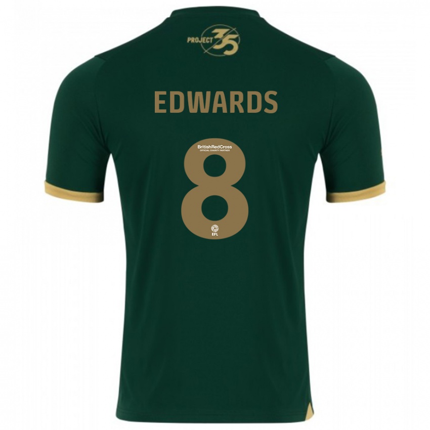 Enfant Maillot Joe Edwards #8 Vert Tenues Domicile 2023/24 T-Shirt Suisse