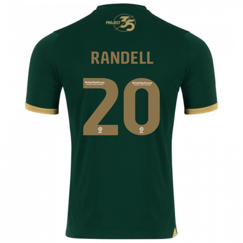 Enfant Maillot Adam Randell #20 Vert Tenues Domicile 2023/24 T-Shirt Suisse