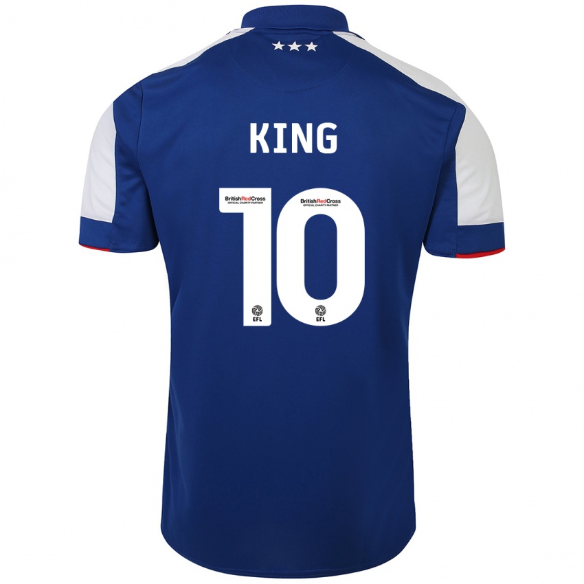 Enfant Maillot Eloise King #10 Bleu Tenues Domicile 2023/24 T-Shirt Suisse