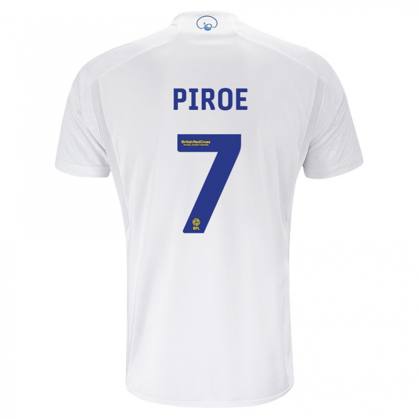 Enfant Maillot Joël Piroe #7 Blanc Tenues Domicile 2023/24 T-Shirt Suisse