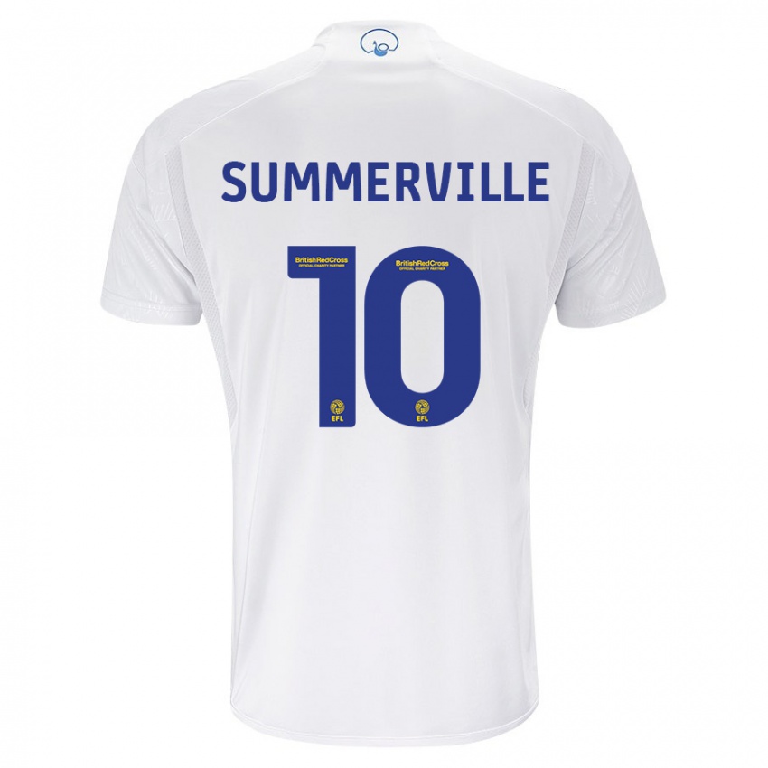 Enfant Maillot Crysencio Summerville #10 Blanc Tenues Domicile 2023/24 T-Shirt Suisse