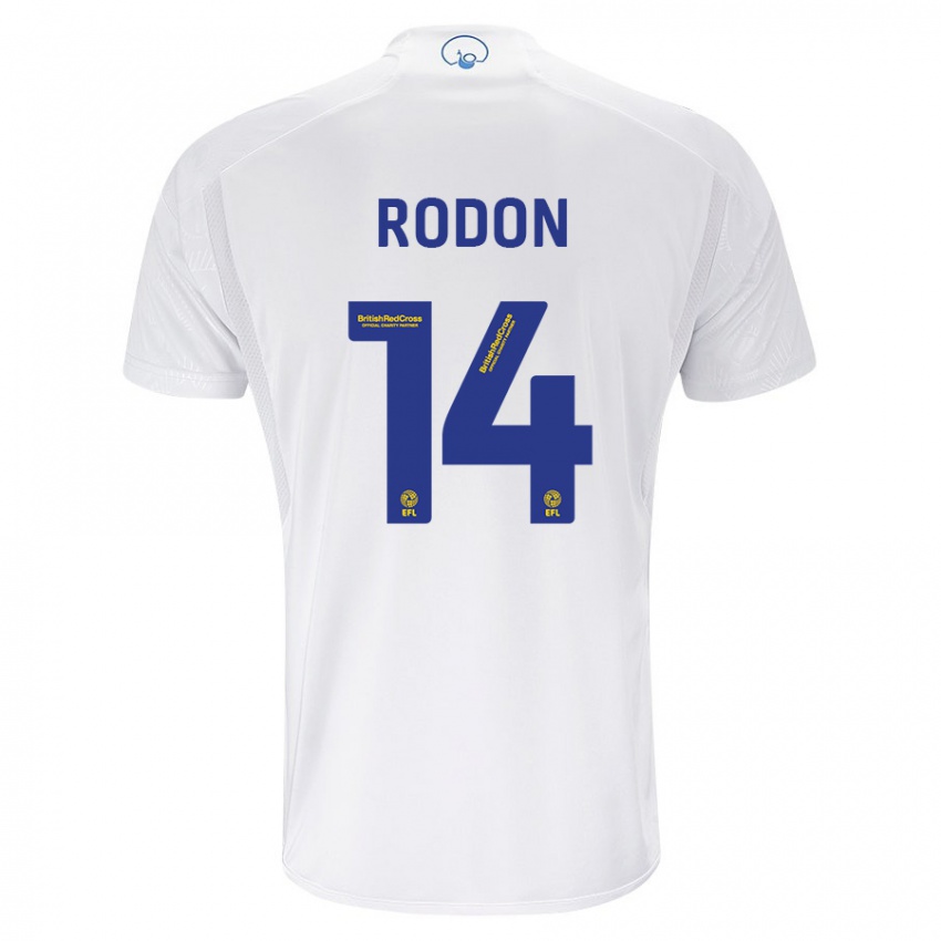Enfant Maillot Joe Rodon #14 Blanc Tenues Domicile 2023/24 T-Shirt Suisse