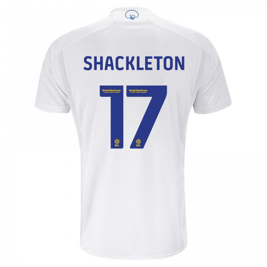 Enfant Maillot Jamie Shackleton #17 Blanc Tenues Domicile 2023/24 T-Shirt Suisse