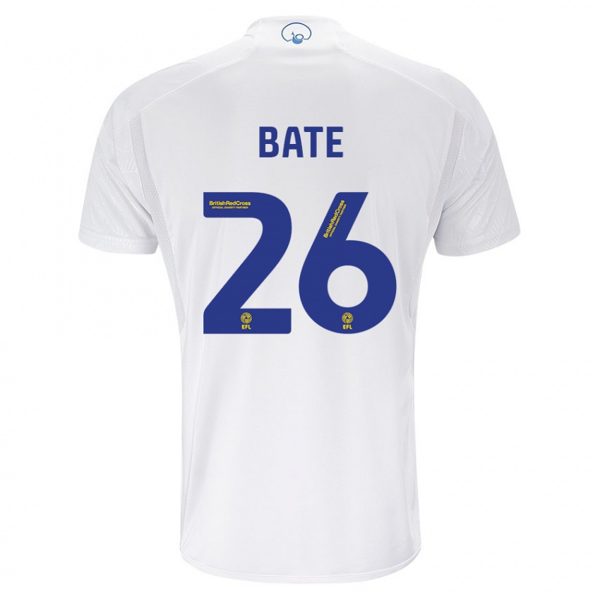 Enfant Maillot Lewis Bate #26 Blanc Tenues Domicile 2023/24 T-Shirt Suisse