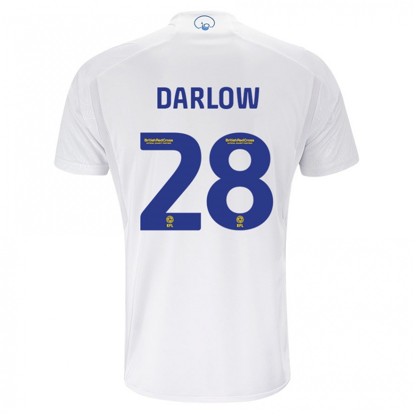 Enfant Maillot Karl Darlow #28 Blanc Tenues Domicile 2023/24 T-Shirt Suisse