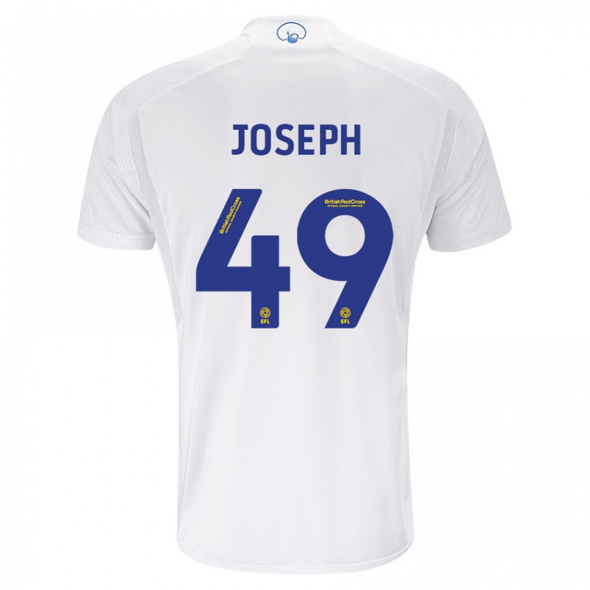 Enfant Maillot Mateo Joseph #49 Blanc Tenues Domicile 2023/24 T-Shirt Suisse