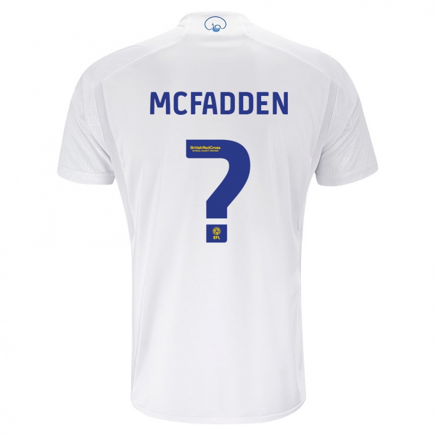 Enfant Maillot Max Mcfadden #0 Blanc Tenues Domicile 2023/24 T-Shirt Suisse